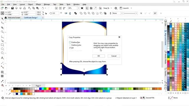 How To Design Certificate in CorelDRAW | CorelDraw Tutorial смотреть онлайн