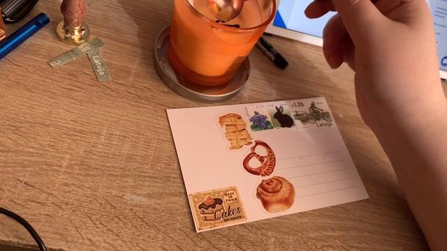 ♪♪♪ Посткроссинг / открытка и наклейки с выпечкой смотреть онлайн