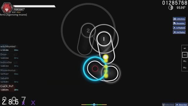 osu! Inferno by Monstrata [Agonizing Insane] 96.06% | 0❌ 4.93⭐ смотреть онлайн