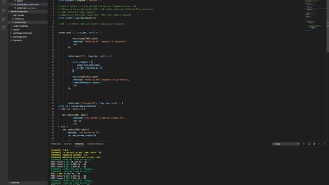 Parsing Requests With A Body #5 - Building RESTful API with Node.js смотреть онлайн