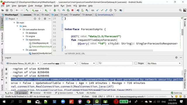 14 Weather Maps App Part 3 MVP pattern смотреть онлайн