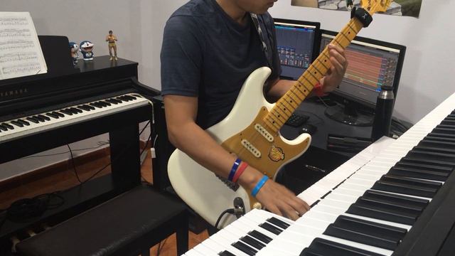 Giorno Theme LIVE LOOPING - JoJo's Bizarre Adventure: Golden Wind OST vento d'oro Piano Synth Guita смотреть онлайн