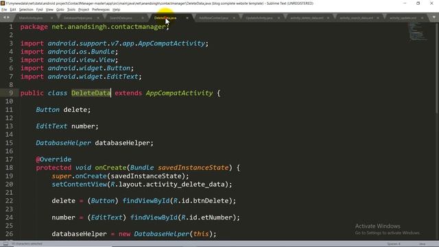 Sqlite Databse - Delete Data Page смотреть онлайн
