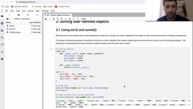 PYTHON: Ordinamento di collezioni di oggetti (M3-E07) смотреть онлайн