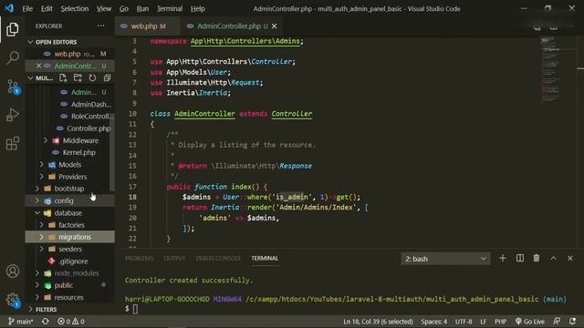 Laravel 8: Multi-Auth/ Admin Panel From Scratch W/ Simple Roles - Ep.#7 Admins