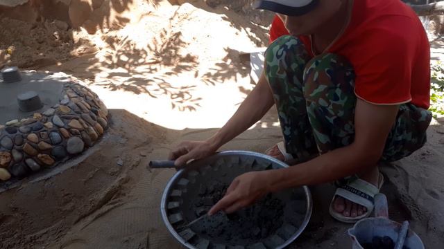 DIY Garden Ideas | How To Make Amazing Waterfall From Sand And Cement ! #13