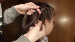 Плетение 2 косичек(драконов)