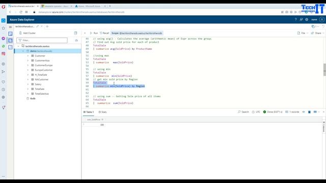 Summarize Aggregate Functions in Kusto Query Language | Kusto Query Language (KQL) Tutorial 2022 смотреть онлайн