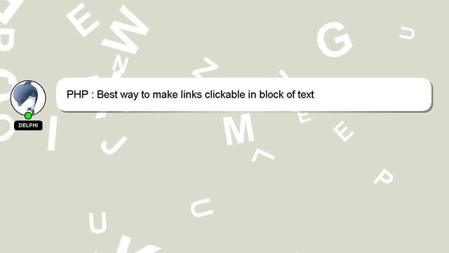 PHP : Best way to make links clickable in block of text смотреть онлайн