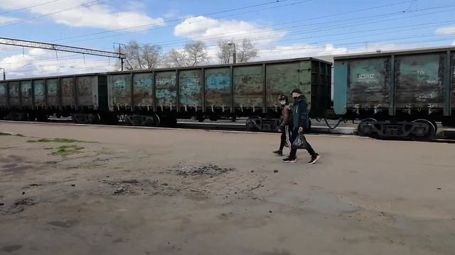 ВЛ80к-397 з грузовим поездом, пл ст. Бердичев смотреть онлайн