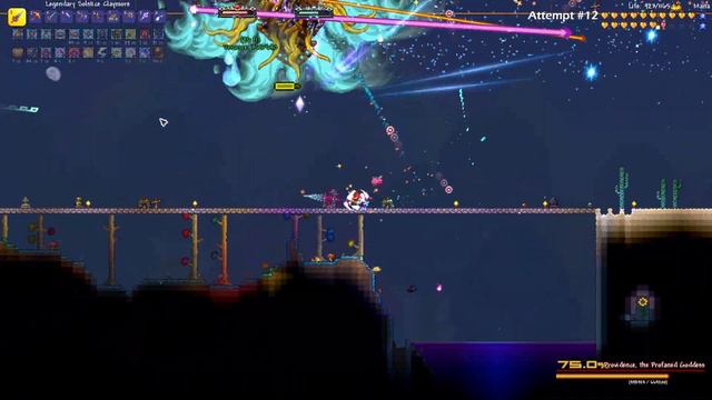 Providence, Night, No Deaths - Terraria Co-op - Calamity - Revengeance (#22) смотреть онлайн