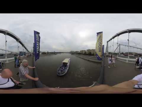 Москва. Крымский мост-2. 15.07.2018. Видео 360. VR