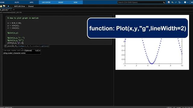 How to Plot Graphs in MATLAB| Draw Graph MATLAB | 2023 MATLAB Tutorial смотреть онлайн