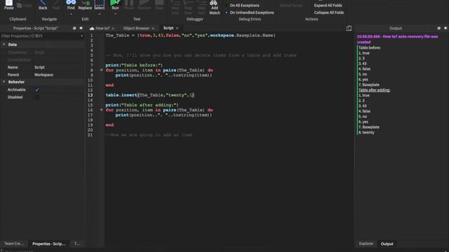 This one Tool is Crucial For Games! Roblox Studio Tables смотреть онлайн