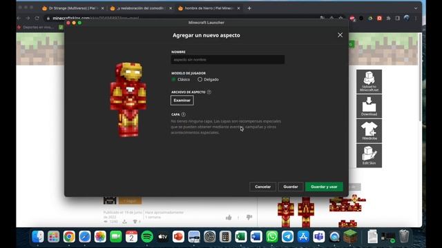 Como Poner Skins En Minecraft Mac (JAVA) 2023 смотреть онлайн