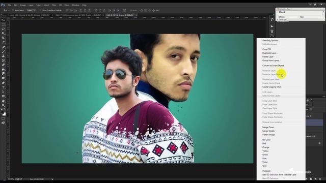 Photo Manipulation Photoshop Tutorial - Fight Club Poster