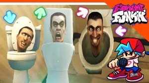 ? СКИБИДИ ТУАЛЕТЫ ПРОТИВ БОЙФРЕНДА ? ТРЕШ ФНФ МОД! СКИБИДИСТЫ ? Friday Night Funkin' Skibidi Toil