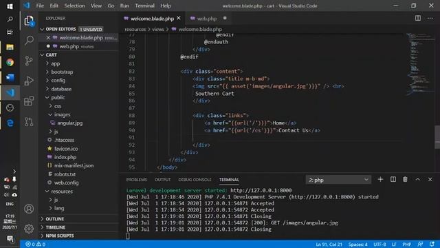 Laravel 7 shopping cart with Create New Page смотреть онлайн
