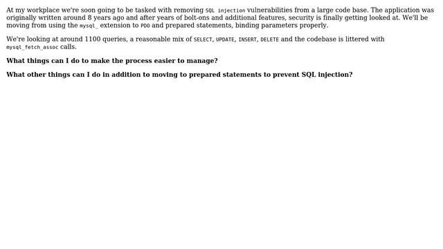 Software Engineering: Converting a large PHP codebase from mysql_ to PDO смотреть онлайн