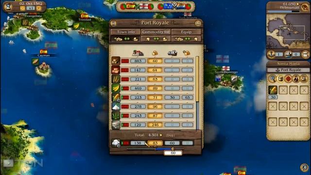 Task #14: Increase the Number of Workers in Cayman to 500 - Port Royale 3 Trader Walkthrough смотреть онлайн