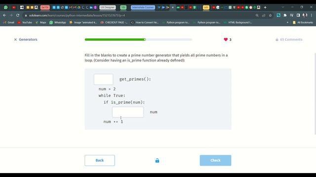 13 Generators | Python Intermediate | Sololearn смотреть онлайн