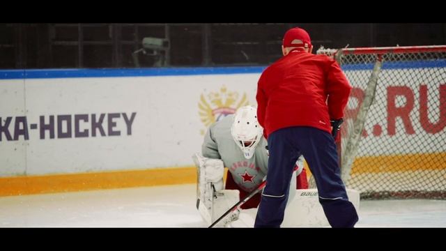 ХК «Красная Армия». Тренировка вратарей смотреть онлайн