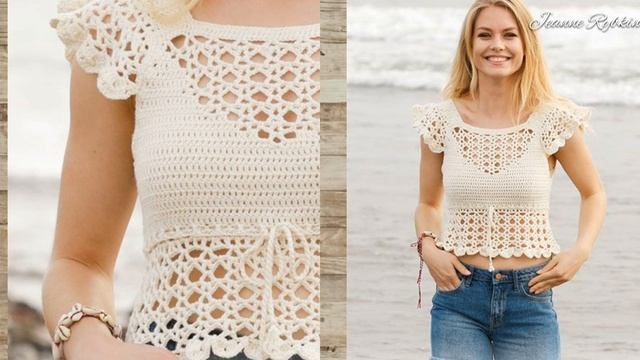 Что вязать весной и летом ? Топы, футболки и джемперы крючком. Crochet Summer Ideas for Women. смотреть онлайн