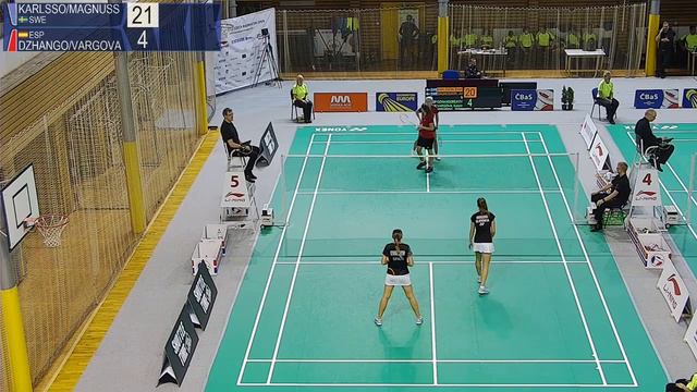 Karlsson / Magnusson vs Dzhangobekova / Vargova (WD, R16) - LI-NING Czech Open 2018 смотреть онлайн