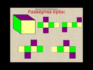 5 класс. Развертка куба и параллелепипеда.