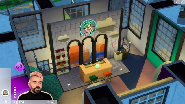 1980's Memphis Design Meets TikTok In The Sims 4 Pastel Pop Kit - Review And Build (#NoCC)
