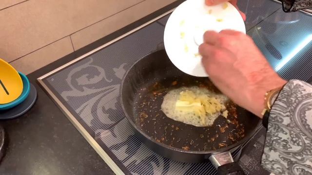 Гребешки в сливочно лимонно чесночном соусе. Creamy Lemon Scallops.