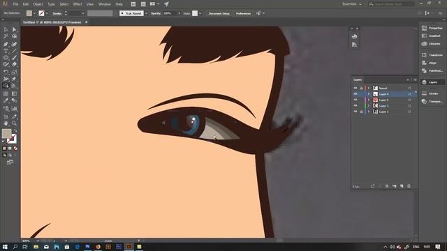 DuaLipa In Cartoon, SpeedArt Vector Using Adobe Illustrator CC