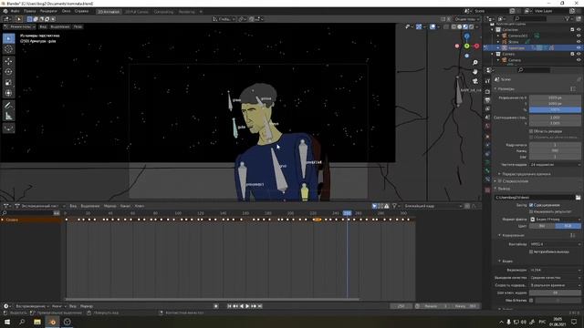 Редактирование удаление ключевых кадров для новичков Blender 2d смотреть онлайн