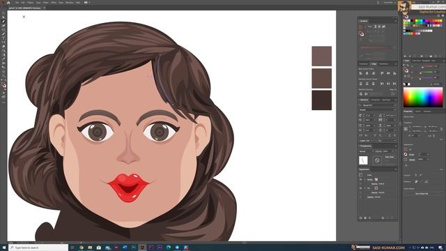 Pop Art Portrait in Adobe Illustrator | Speed Art смотреть онлайн