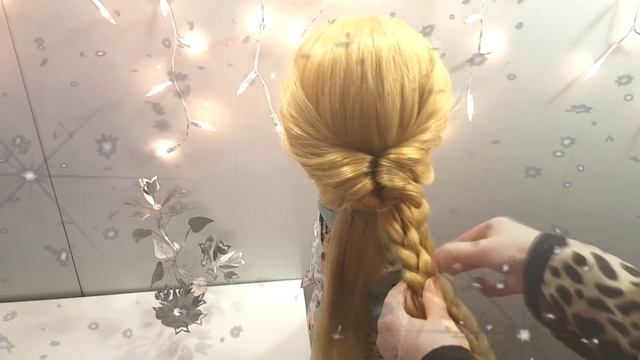 Прическа объемный пучок из резинок Вечерняя прическа в школу день рождение смотреть онлайн