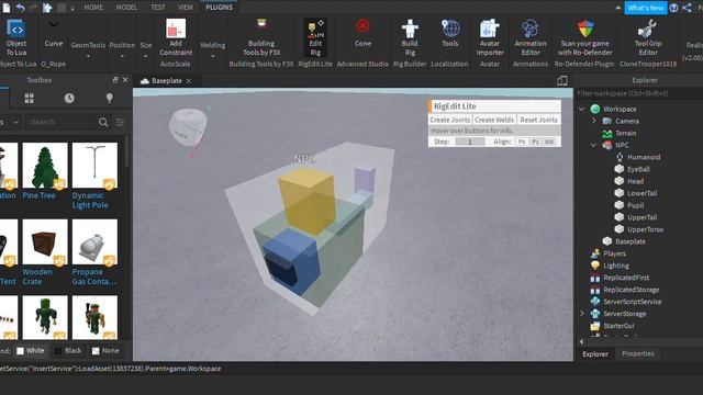 How to make a NPC rig on Roblox Studio || Roblox Studio Tutorial смотреть онлайн