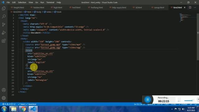 How to Use KIND Attribute HTML - What is KIND Attribute in HTML 2021 смотреть онлайн