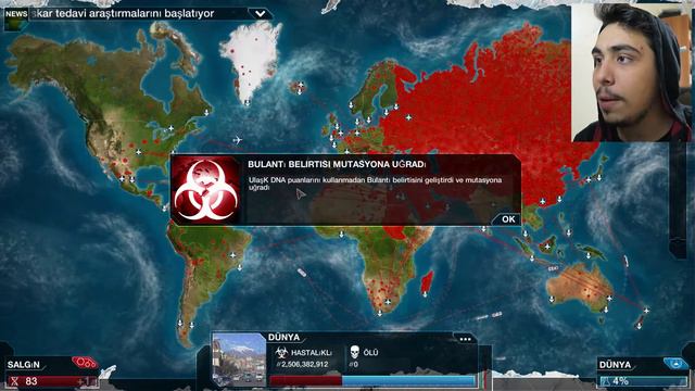 ULAŞK VİRÜSÜ HER YERDE !!- Plague Inc Türkçe смотреть онлайн
