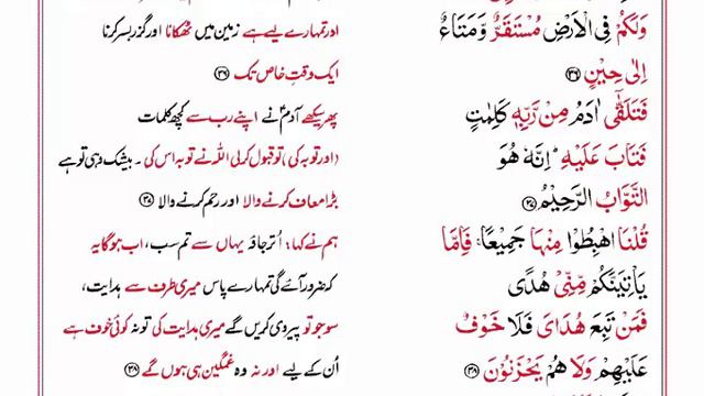 Tafseer Ul Quran Surah Al Baqarah With Urdu Translation Ayaat 34 To 43 | Let's Understand Quran