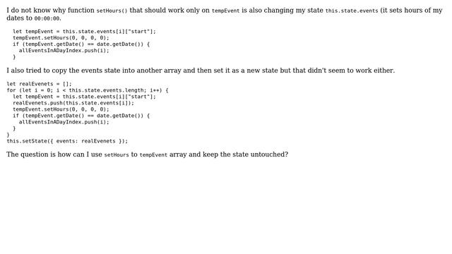 Why is temp array changing my state array? Sharepoint 2019 on premise, React, Typescript? смотреть онлайн