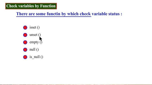 27 Check Variable by Function 01 php смотреть онлайн