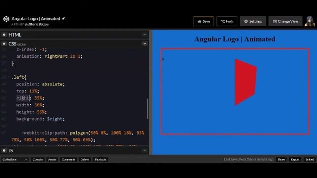 How to pure css that - Angular Logo with Animation (for beginners!) смотреть онлайн