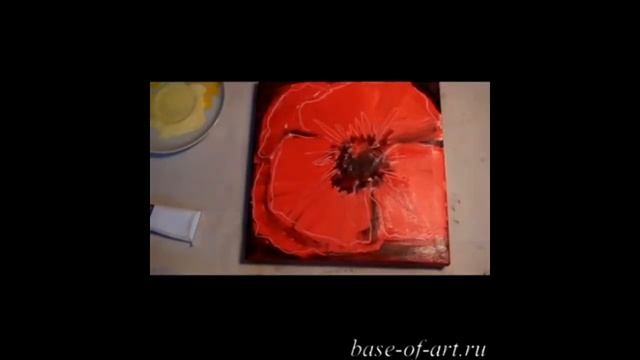 Рисуем цветы акриловыми красками. Как нарисовать простые рисунки. смотреть онлайн