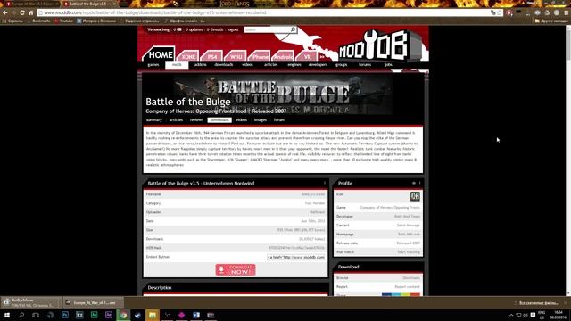 Установка Battle of Bulge v3.5 [Company of Heroes: Opposing Fronts / Tales of Valor] смотреть онлайн
