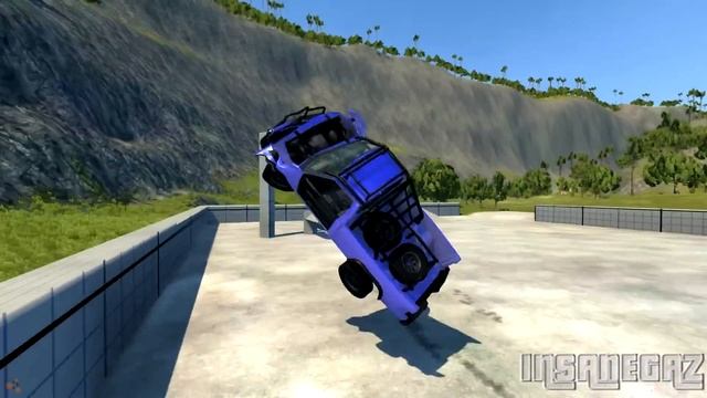 BeamNG Drive D-15 True Offroader Alpha V1 Crash Testing #37 - Insanegaz смотреть онлайн