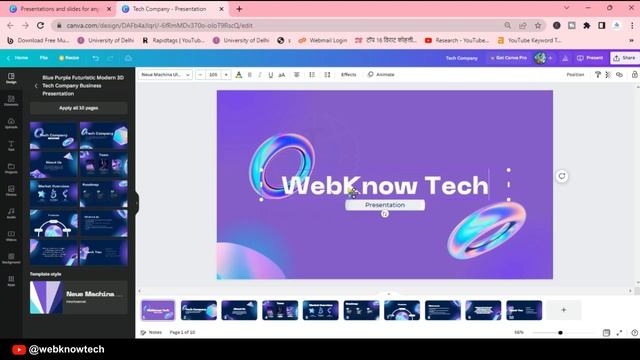 How to make online Professional Presentation (PPT) in Canva 2024? смотреть онлайн