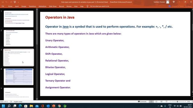 Data types in java // Operators in java // variables in java telugu //Easy Learning Channel смотреть онлайн