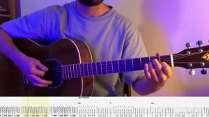 CALIFORNICATION- RCHP - FINGERSTYLE - EASY VERSION - FREE TABS #фингерстайл #californication#guitar