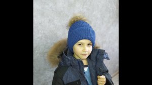 Шапка спицами для мальчика МК