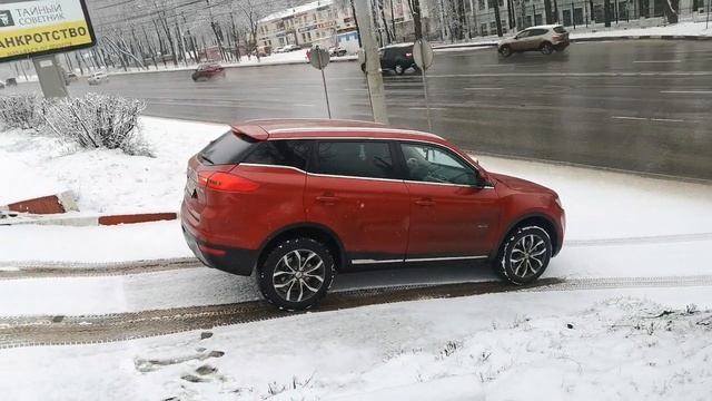 Geely Atlas, в горку задним ходом. смотреть онлайн